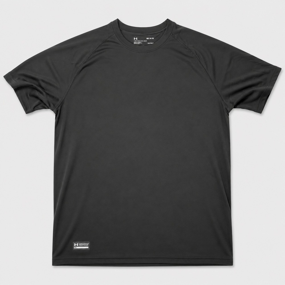Under Armour HeatGear Shirt Mens Medium Black Loose Fit Athletic Performance